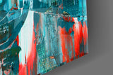 Abstract Reflection Glass Wall Art