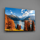 Lake View Glass Wall Art