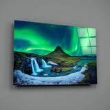 Northern Lights Glass Wall Art