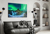 Northern Lights Glass Wall Art