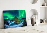 Northern Lights Glass Wall Art