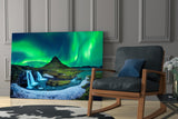 Northern Lights Glass Wall Art