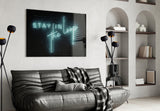 “Stay in the Loop” Glass Wall Art