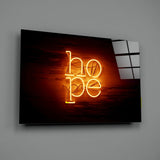 “Hope” Glass Wall Art