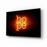 “Hope” Glass Wall Art