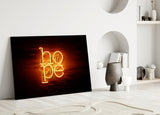 “Hope” Glass Wall Art