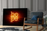 “Hope” Glass Wall Art