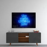 “The Right Time Is Now” Glass Wall Art