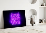 “Feed Your Soul” Glass Wall Art