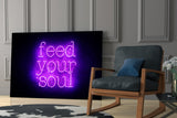 “Feed Your Soul” Glass Wall Art