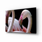 Flamingo Glass Wall Art