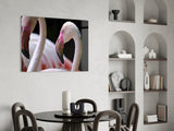 Flamingo Glass Wall Art