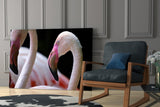 Flamingo Glass Wall Art