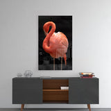 Flamingo Glass Wall Art