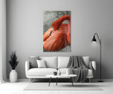 Flamingo Glass Wall Art