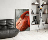 Flamingo Glass Wall Art