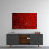 Rose Patterned Glass Wall Art