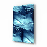 Blaue Gelassenheit Glasbild