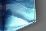 Blue Serenity Glass Wall Art