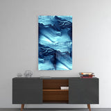 Blue Serenity Glass Wall Art