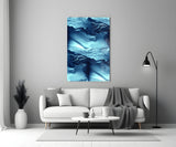 Blue Serenity Glass Wall Art