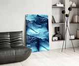 Blue Serenity Glass Wall Art