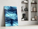 Blue Serenity Glass Wall Art