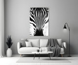 Zebra Glass Wall Art