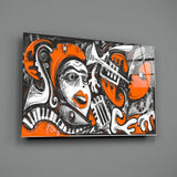 Picasso Glass Wall Art