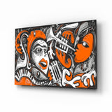 Picasso Glass Wall Art