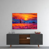 Sunset Glass Wall Art