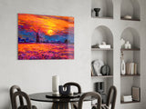 Sunset Glass Wall Art