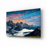 Berge Glasbild