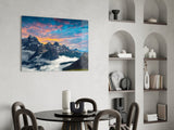 Mountains Glass Wall Art