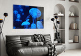 Jellyfish Glass Wall Art