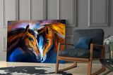 Horses Glass Wall Art