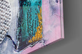 Abstract Texture Glass Wall Art