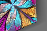 Colorful Flower Glass Wall Art