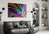 Colorful Flower Glass Wall Art