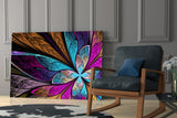 Colorful Flower Glass Wall Art