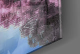 Pink Landscape Glass Wall Art