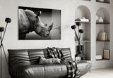 Rhino Glass Wall Art