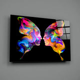 Butterfly Silhouettes Glass Wall Art