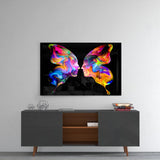 Butterfly Silhouettes Glass Wall Art