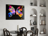 Butterfly Silhouettes Glass Wall Art