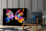 Butterfly Silhouettes Glass Wall Art