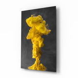 Yellow Smoke Glass Wall Art