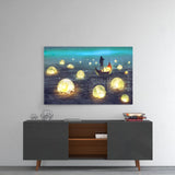 Moon Collector Glass Wall Art