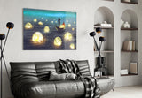 Moon Collector Glass Wall Art