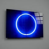 Blue Ring Glass Wall Art